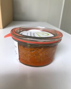 La terrine de 90 g au beurre tomaté-basilic